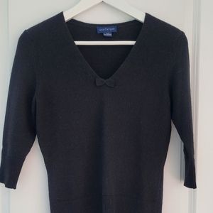Women cashmere sweater, black, XS